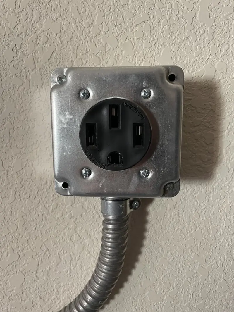 NEMA 14-50 outlet installed for Electrical Panel Upgrade in Mary Esther